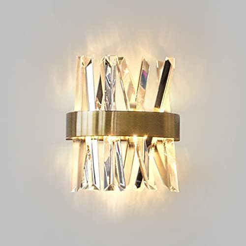 Modern Wall Lamp Crystal Gold Wall Light Indoor LED Bedroom Bedside Lamp Living Room Lighting Decoration Light Hallway Lamp Staircase Lights Warm White 3000K for Dining Room Hotel Kitchen,outstand