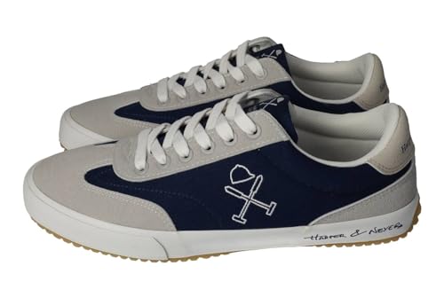 HARPER & NEYER 700325040 Zapatillas Casuales, Lona Transpirable, Suela Flexible y diseño Urbano en Azul Marino. Hombre Zapatillas Marino 46