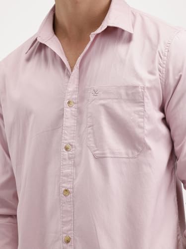 Image of WROGN Men's 100% Cotton Shirt | Solid Style | Slim Fit