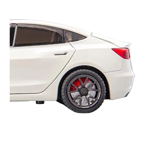 Miniatura a escala 1:24 Tesla Model 3 de metal fundido miniatura 2