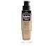NYX PROFESSIONAL MAKEUP Can't Stop Won't Stop Full Coverage Foundation Makeup, Soft Beige, 1 Ounce