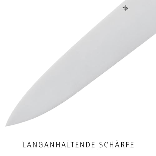 Foto von WMF Classic Line Messerblock mit Messerset 6-teilig, bestückt, 5 Messer, Birkenholz-Block, Spezialklingenstahl, natur, schwarz, silber