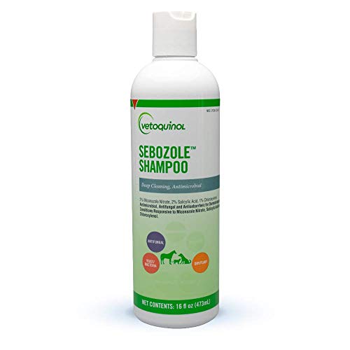 Vetoquinol Sebozole Pet Shampoo with Miconazole Nitrate 2% and Chloroxylenol 1%, 16oz Vetoquinol Sebozole Pet Shampoo with Miconazole Nitrate 2% and Chloroxylenol 1%, 16oz