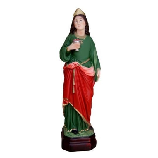 Generico ArteSacraCaravaggio Statua di Santa Lucia cm 30 (11,81 inches) in resina piena decorata a mano di produzione artigianale italiana