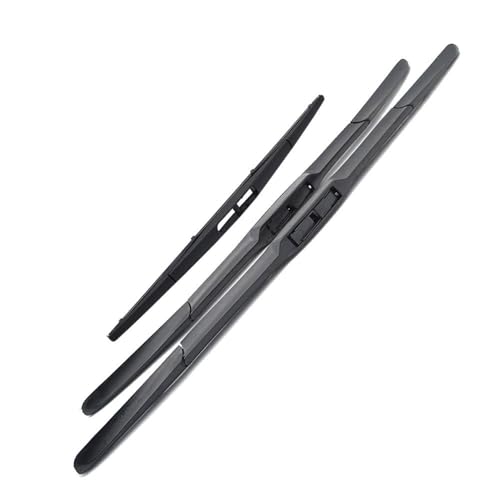 に適合するC4 エアクロス 2012-2017 フロント&リアワイパーブレードセット フロントガラス ウインドウブラシ 24インチ+21インチ+10インチ