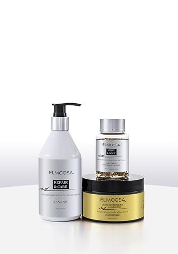 HAIR CARE ROUTINE For All Hair Types Clarify Shampoo Fresh Hair & Deeply Hydrate Conditioner Repair + Hair Vitamins Oil Capsules For Hair Smooths & Shine Frizz Control Treatment