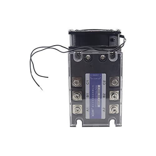 Relais à semi-conducteurs triphasé 40A SSR-3 DC-AC avec radiateur et ventilateur - 5