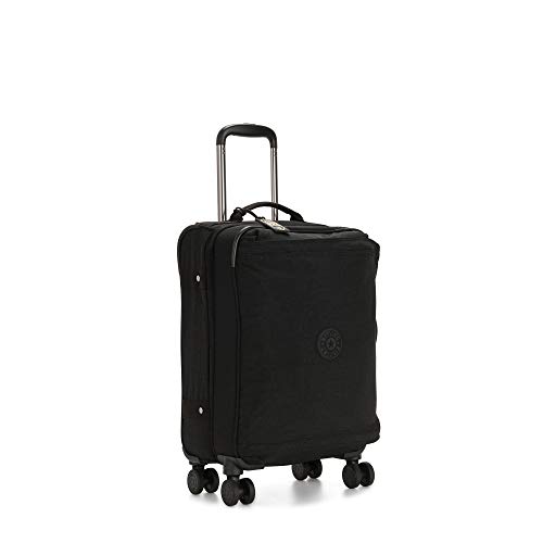 Kipling Spontaneous Softside Spinner Wheel Luggage, Integrated TSA Accepted Lock, Black Noir, Carry-On 21,KI55082