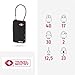 ABUS 148TSA/30 TSA Cable Combination Lock for Hard Cases, Luggage, Resettable, 1.3inch (30mm), Black