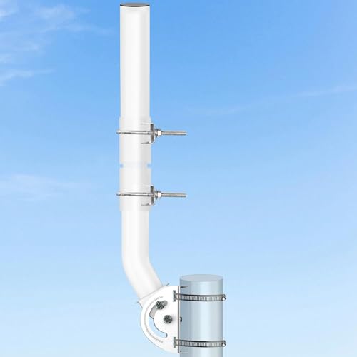 Supporto per Staffa a Ponte Cordless 2 Pezzi, Accessorio per Montaggio su Palo J in Acciaio Inossidabile Regolabile per Antenna con Cappuccio Impermeabile per CPE Supporto per Staffa a Ponte Cordless 2 Pezzi, Accessorio per Montaggio su Palo J in Acciaio Inossidabile Regolabile per Antenna con Cappuccio Impermeabile per CPE