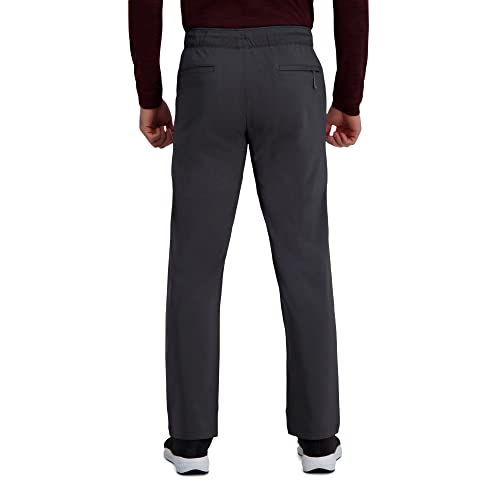 Haggar Men's Active Series Straight Fit Flat Front Comfort Pant3