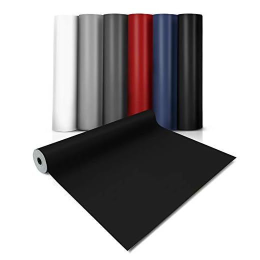 casa pura® Revestimiento de suelo CV Expotop, suelo de PVC extra resistente (espumado), color negro, superficie estructurada, venta por metro (100 x 100 cm)