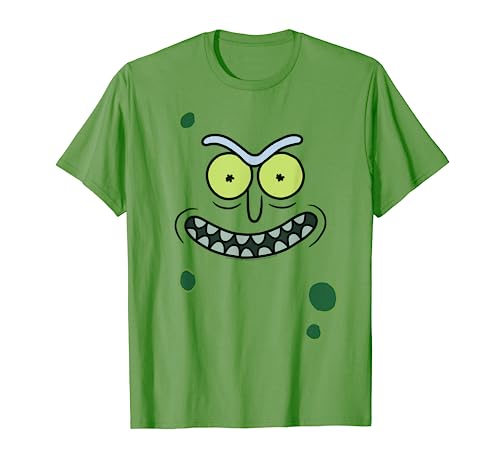 Adult Swim Rick & Morty Pickle Rick Face Maglietta