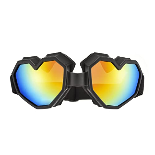 ICARA Heart Shaped Sunglasses Fashion Ski Goggles Colorful  display picture 2