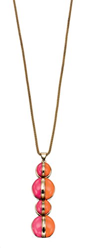 Fiorelli: extravagante collar largo con elementos naranjas