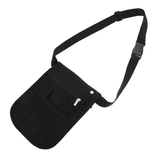 Hohopeti ナースポーチ ウエストバッグ 多機能大容量収納 調節可能ベルト付き 耐久オックスフォード素材 医療 介護 ペット美容対応 コンパク