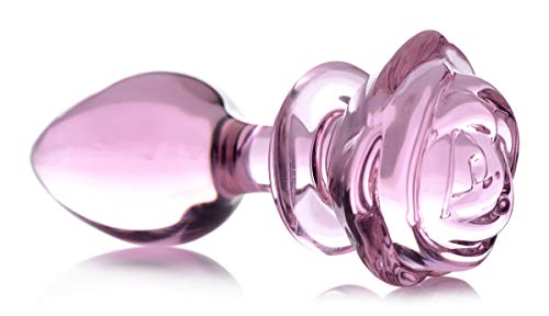 Plug anal en verre rose taille L sans irritation pour confort maximal - 3