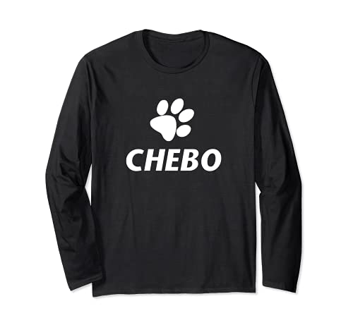 CHEBO DOG PAW Long Sleeve T-Shirt, Black