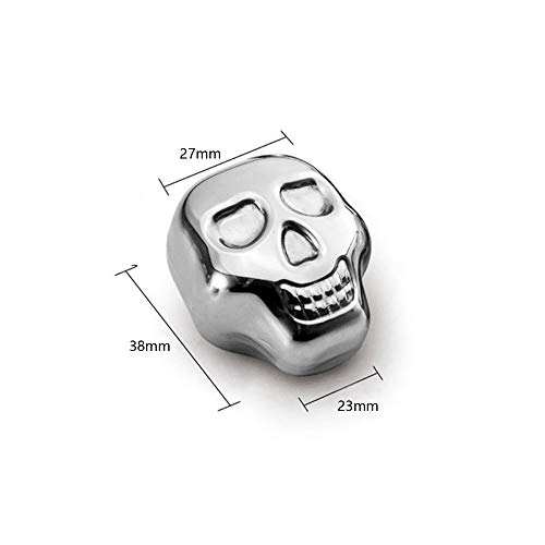 Piedras para enfriar de acero inoxidable calaveras set 4 miniatura 3