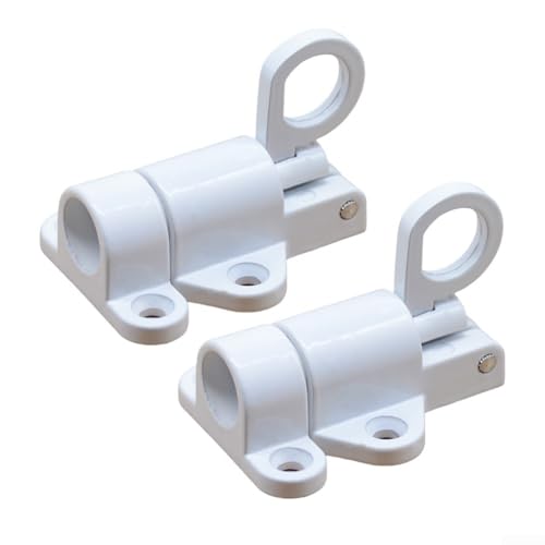 Robustes Schloss aus Aluminiumlegierung für Gartentüren und Schränke, mit robuster Konstruktion und reibungsloser Verriegelung (weiß)