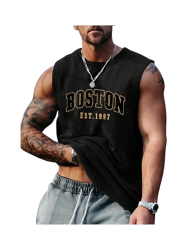 Image of The Modern Soul Men Cotton Blend Athletic Gym Tank Tops Sleeveless Sports Vest