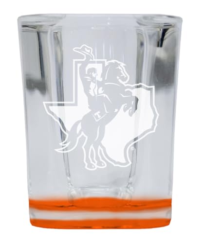 Vasos shot cuadrado 2 oz base naranja 2 unidades