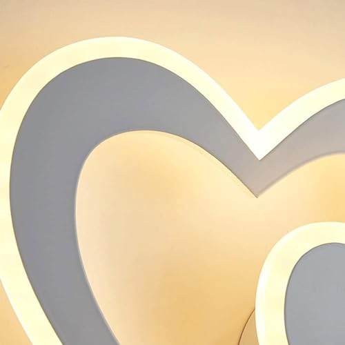 Vetrineinrete® Applique led con doppio cuore 12