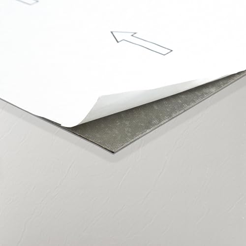 Image of Nexus Self Adhesive 12-Inch Vinyl Floor Tiles, 20 Tiles - 12 inch x 12 inch, White Slate Pattern - Peel & Stick, DIY Flooring for Kitchen, Dining Room, Bedrooms & Bathrooms by Achim Home Decor