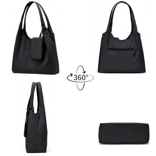 Bolso tote de nylon para mujer con cierre miniatura 7