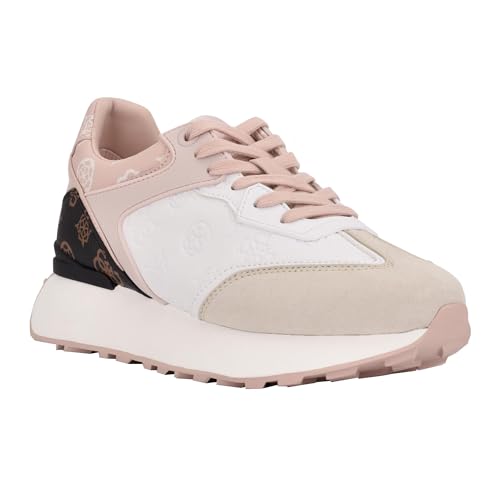 GUESS Damen Luchia Sneaker, Weiß/Braun 142, 38 EU GUESS Damen Luchia Sneaker, Weiß/Braun 142, 38 EU