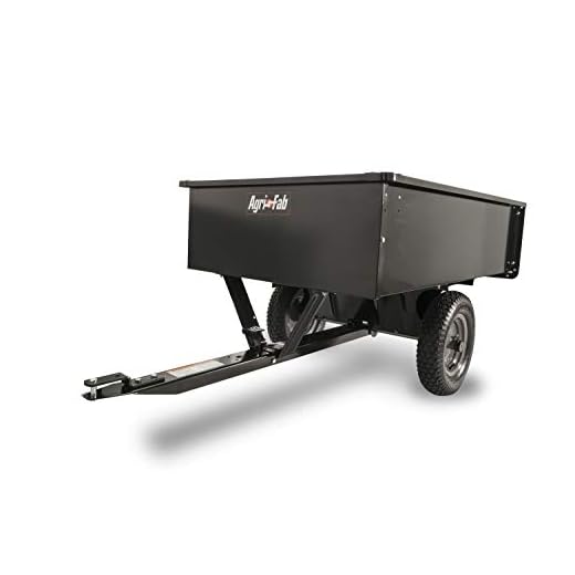 Agri-Fab 45-0101 750-Pound Max Utility Tow Behind Dump Cart, Black
