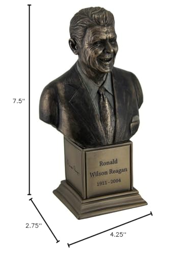 Estatua de bronce Ronald Wilson Reagan diseño Veronese miniatura 4