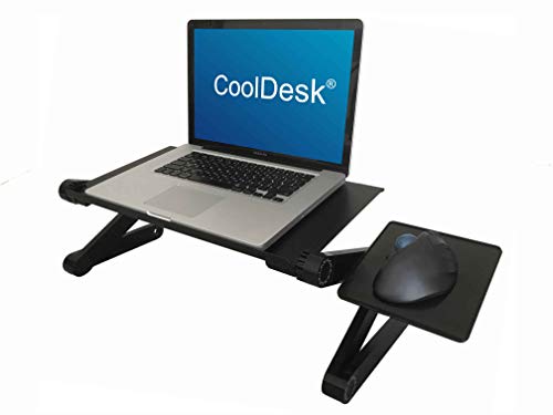 CoolDesk Laptop Bed Stand Portable Adjustable Riser Lap Bed TV Tray Take The