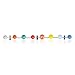 SUCK UK Solar System Coat Hooks - Decorative Wall Mounted Wooden ...