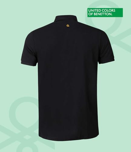 Image of United Colors of Benetton Shirt for Men | Tees for Man | Half Sleeves Plain Stylish Regular Fit Polo | Collar Tshirt | T-Shirt | Stylish Mens Tshirt