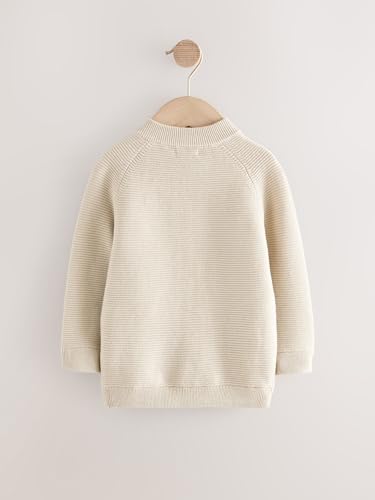 Next Jungen Cardigan mit durchgehender Reißverschluss Neutral Bear 9 Monate