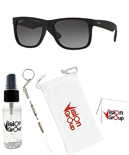 Ray-Ban RB4165 Justin Sunglasses + Vision Group Accessories Bundle2