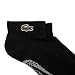 Lacoste Unisex Short Cotton Sport Socks, Medium, Black/Grey Chine
