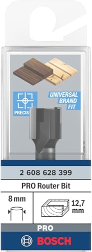 Bosch Professional Zubehör 2 608 628 399 Nutfräser 8 mm, D1 12,7 mm, L 12,7 mm, G 50,8 mm – Ansicht 2