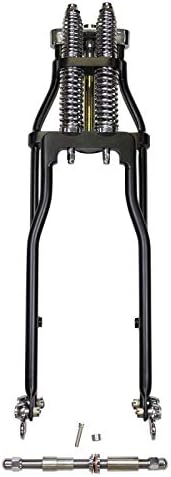 Springer Front End for Dyna 91-17 & Sportster 04-Up (Stock Length, Black)
