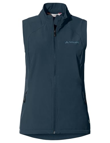 VAUDE Women's Yaras Vest, Damen Weste für den Radsport, dark sea uni, 38