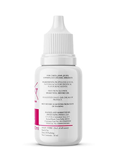 Image of BAKE KING Combo of Red Velvet Milk Vanilla and Butterscotch Flavour 30ML Each Essence for Baking Cakes Jams Jelies Cookies Ice Creams and Puddings Liquid Food Essence (Set of 3)