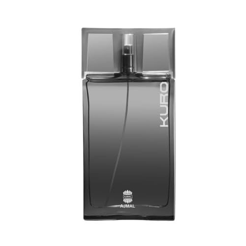 Ajmal Kuro Perfume for Men | 90ml Eau De Parfum for Man | Aromatic Spicy Perfume for Man | Fresh Woody Fragrance with Lavender, Pepper & Ambergris Not