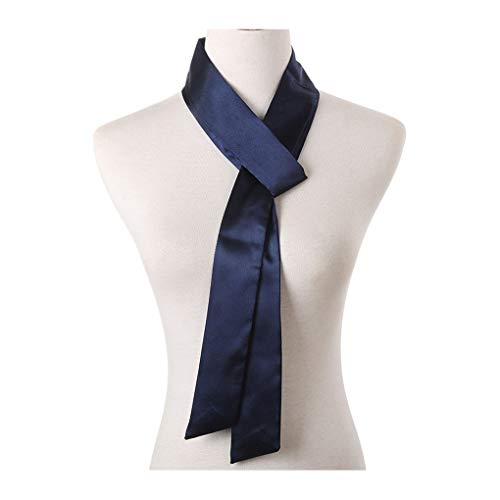 Sash Belt for Dress & Robe - Navy Blue Satin Ties BW104