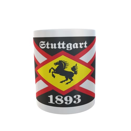 U24 Tasse Kaffeebecher Mug Cup Flagge Stuttgart 1893