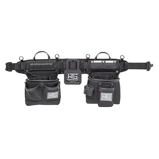 Weaver Tool Gear Super Trimmer Tool Belt - Heavy-Duty, Durable, and Construction Grade - Designed for Trimmers by Trimmers - Made in the USA for Lasting Quality (Small/Medium, Black Nylon)