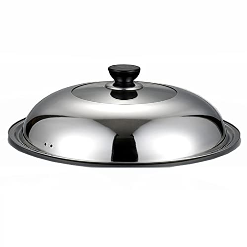 Wok Acero Inoxidable con Tapa de Vidrio 34cm-43cm miniatura 2