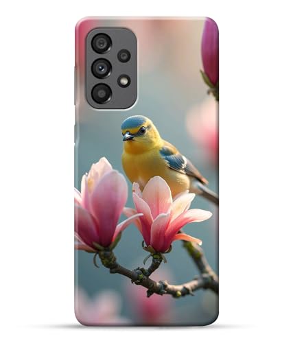 Image of Sparrow Birds Nature Printed Hard Back Case Cover Compatible for Samsung Galaxy A73 5G / Samsung A73 5G (Multicolor) - D1669