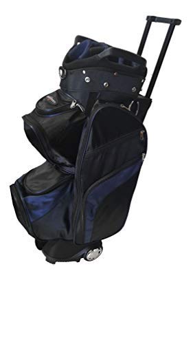 CaddyDaddy Roadrunner Wheeled Cart Golf Bag (Black/Blue)