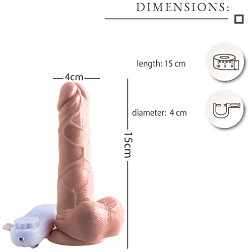 D24-6 Realistische dildo met mooie eikel, zuignap, rubberen penis, dildo gay seksspeeltje vrouwen vibratie, erotiek voor beginners siliconen stimulator realistische dildo's multi-vibratie - Afbeelding 5